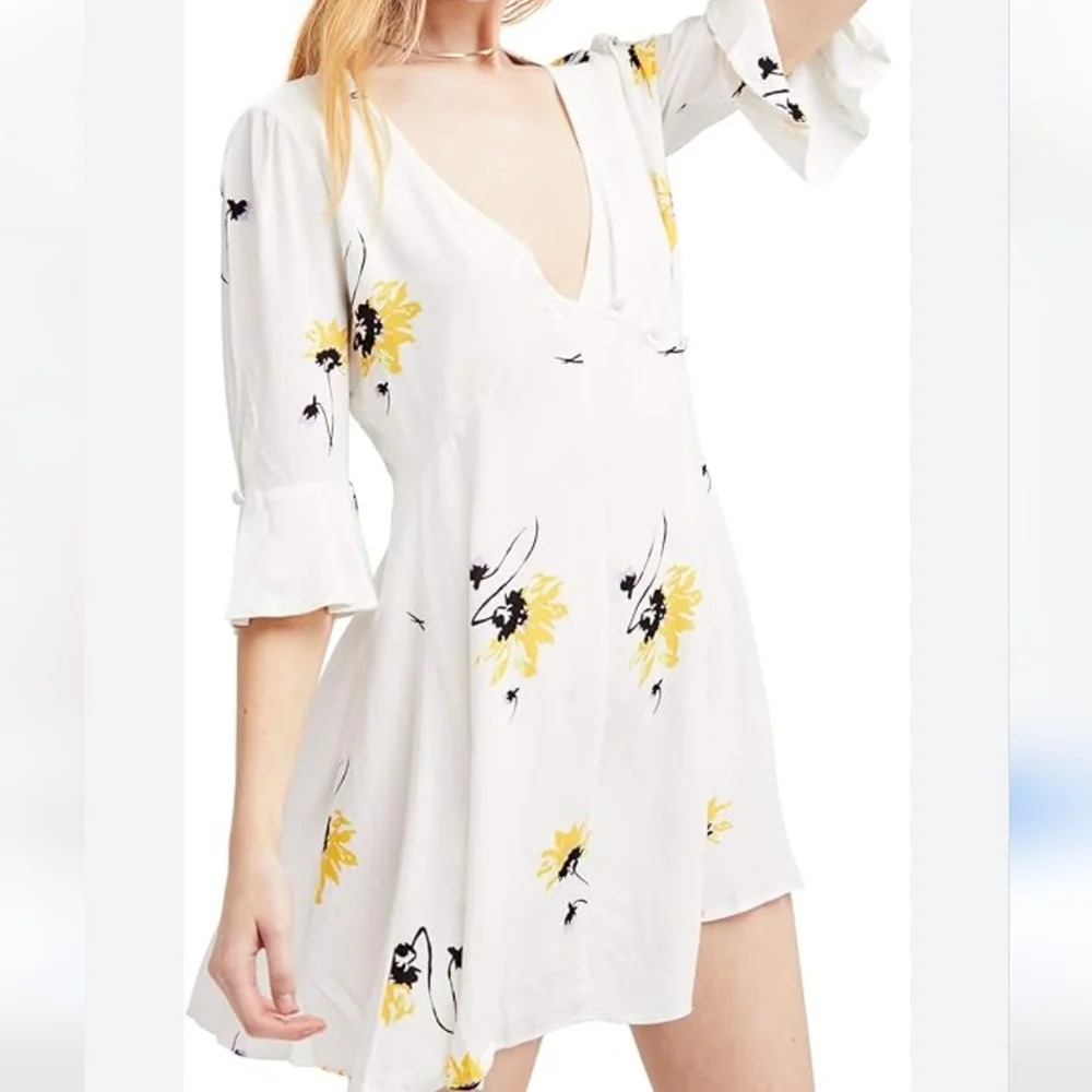 Free People Time On My Side Mini Wrap Dress - Picture 1 of 5